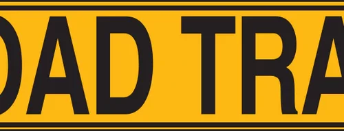 REFLECTIVE ROAD TRAIN METAL SIGN 1020X 250